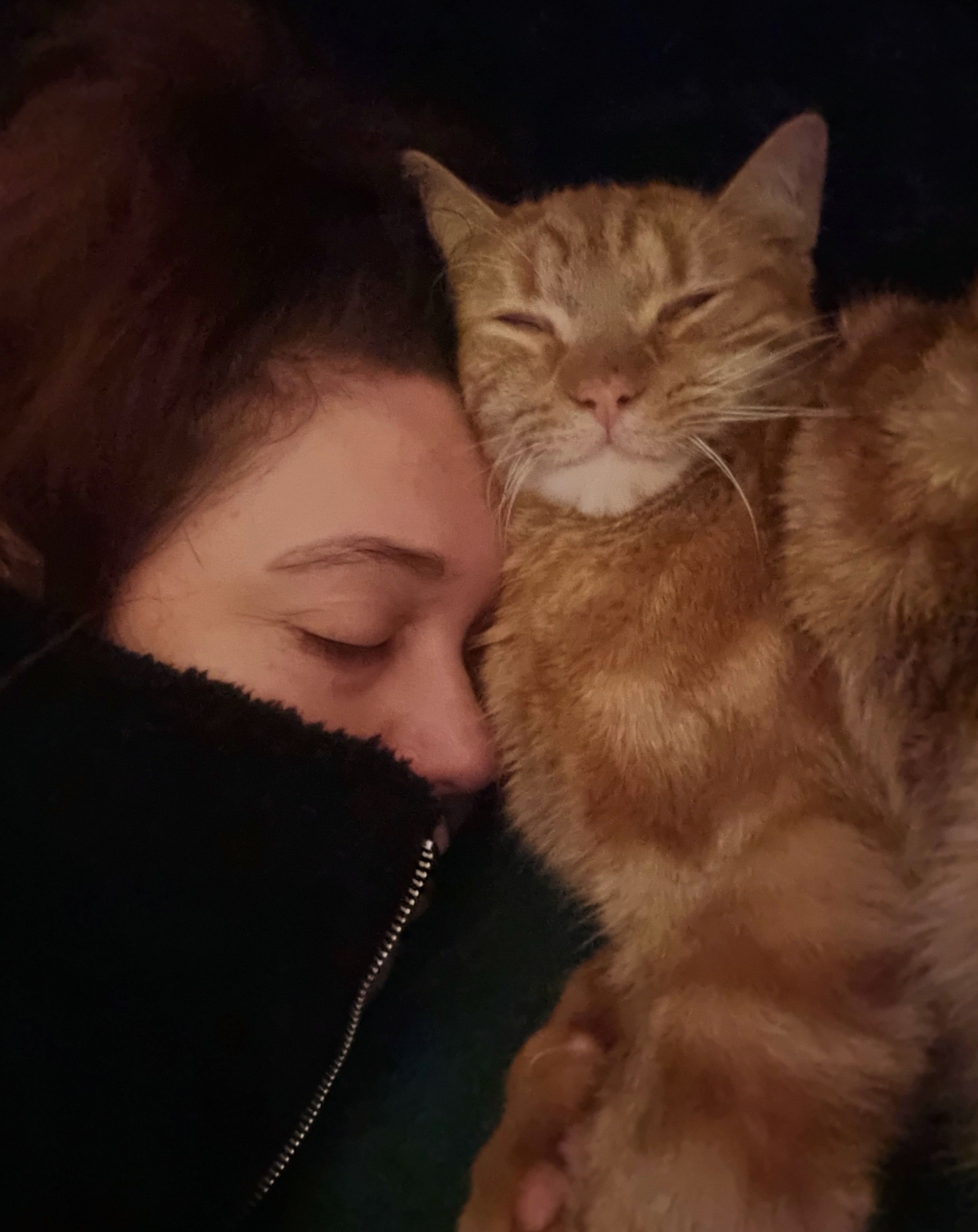 Pixie with a pet